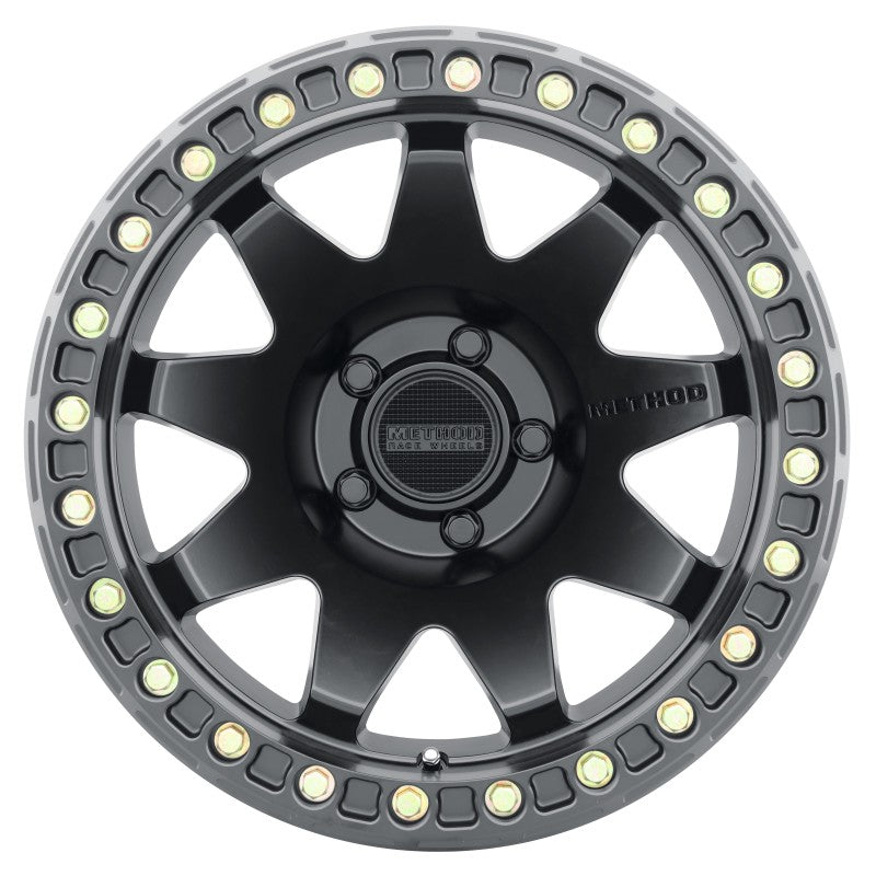 Method MR108 17x9 -44mm Offset 5x5 71.5mm CB Matte Black w/BH-H24125-38 Wheel - Black Ops Auto Works