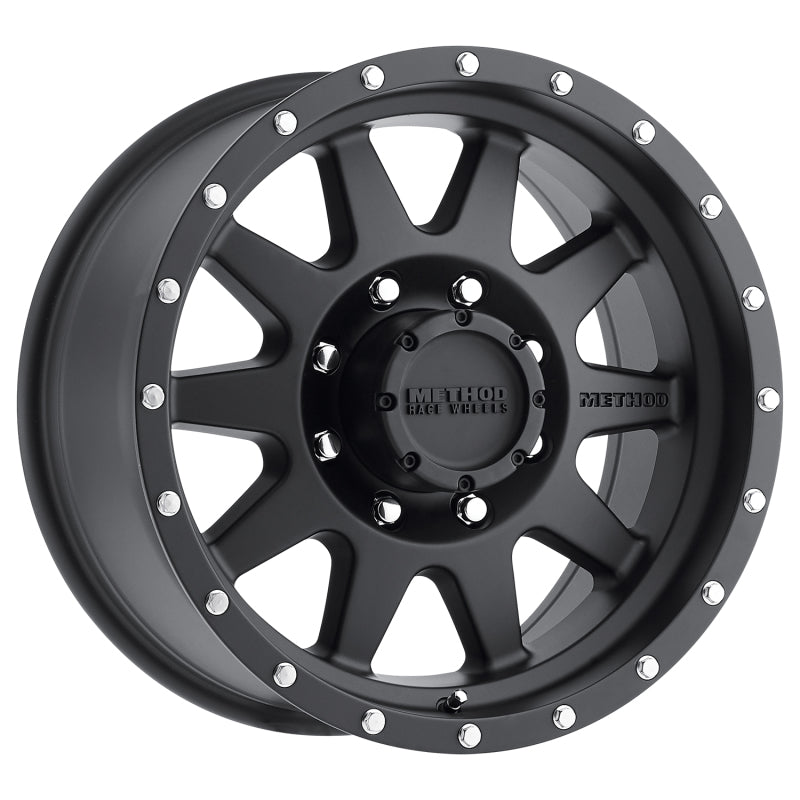 Method Wheels Method MR301 The Standard 17x9 -12mm Offset 8x6.5 130.81mm CB Matte Black Wheel