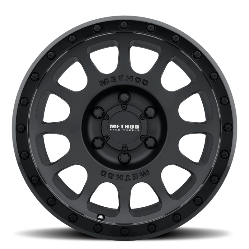 Method Wheels Method MR305 NV 17x8.5 0mm Offset 8x6.5 130.81mm CB Matte Black/Gloss Black Wheel