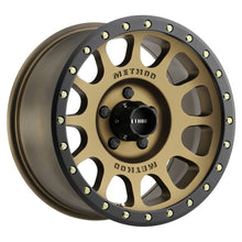 Load image into Gallery viewer, Method Wheels Method MR305 NV 18x9 0mm Offset 5x150 116.5mm CB Method Bronze/Black Street Loc Wheel