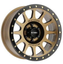 Load image into Gallery viewer, Method Wheels Method MR305 NV 18x9 -12mm Offset 6x5.5 108mm CB Method Bronze/Black Street Loc Wheel