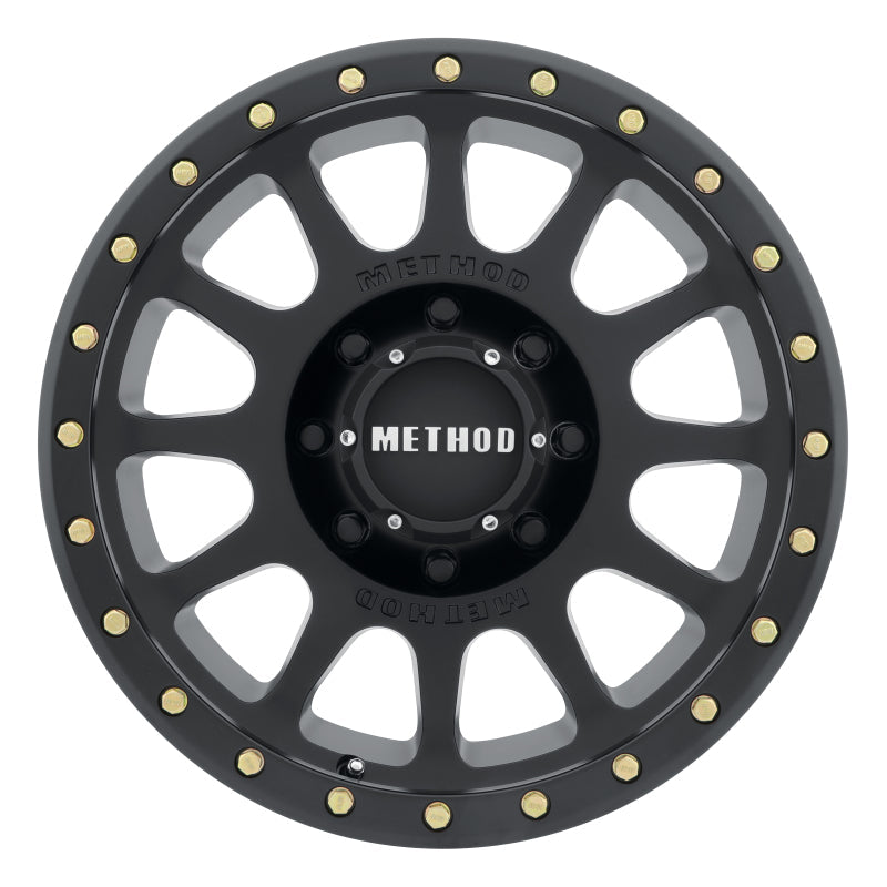 Method MR305 NV 18x9 +18mm Offset 8x6.5 130.81mm CB Matte Black Wheel - Black Ops Auto Works