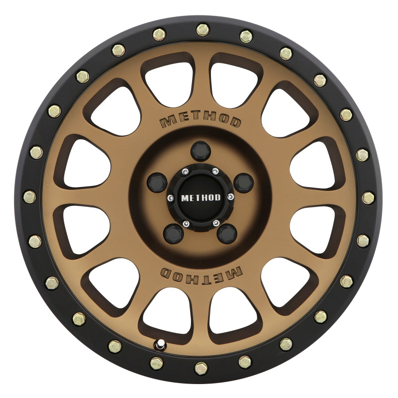 Method Wheels Method MR305 NV 18x9 +25mm Offset 5x150 116.5mm CB Method Bronze/Black Street Loc Wheel