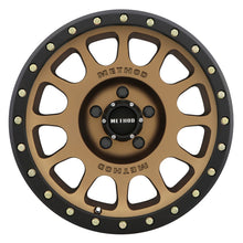 Load image into Gallery viewer, Method Wheels Method MR305 NV 18x9 +25mm Offset 5x150 116.5mm CB Method Bronze/Black Street Loc Wheel