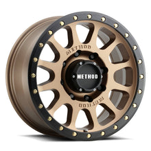 Load image into Gallery viewer, Method Wheels Method MR305 NV HD 18x9 +18mm Offset 8x180 130.81mm CB Method Bronze/Black Street Loc Wheel