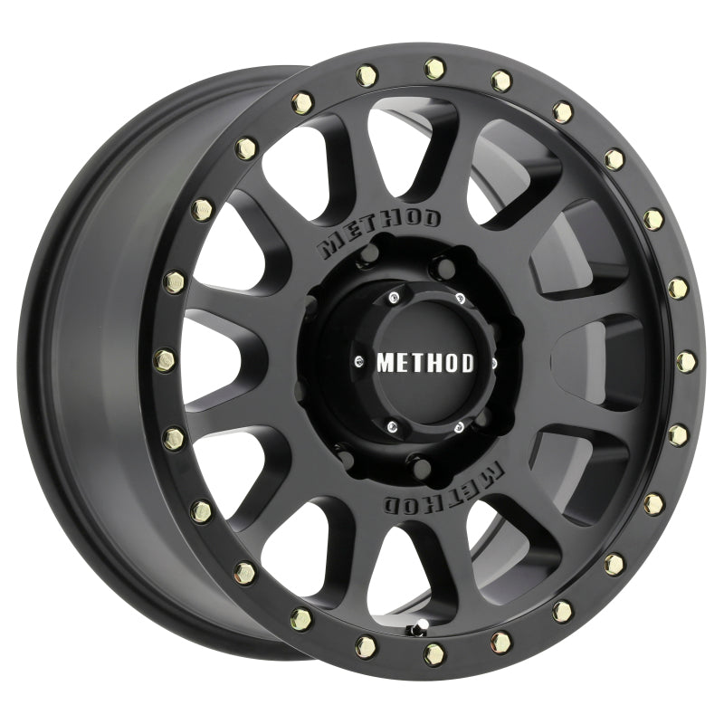 Method MR305 NV HD 18x9 +18mm Offset 8x6.5 130.81mm CB Matte Black Wheel - Black Ops Auto Works