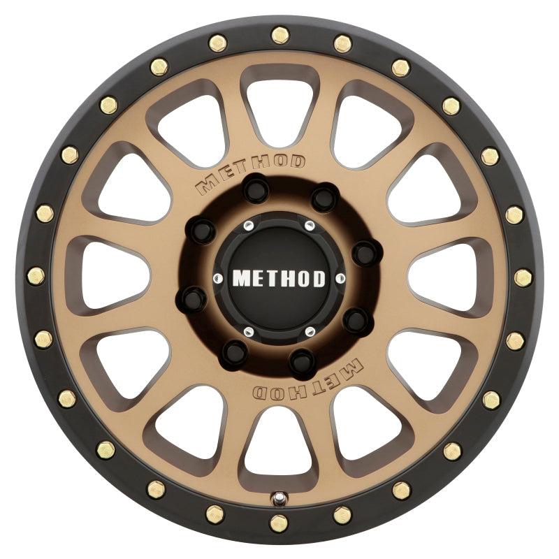 Method Wheels Method MR305 NV HD 18x9 +18mm Offset 8x6.5 130.81mm CB Method Bronze/Black Street Loc Wheel