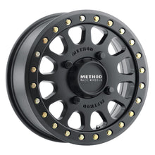 Load image into Gallery viewer, Method Wheels Method MR401 UTV Beadlock 15x6 / 5+1/53mm Offset / 4x156 / 132mm CB Matte Black Wheel