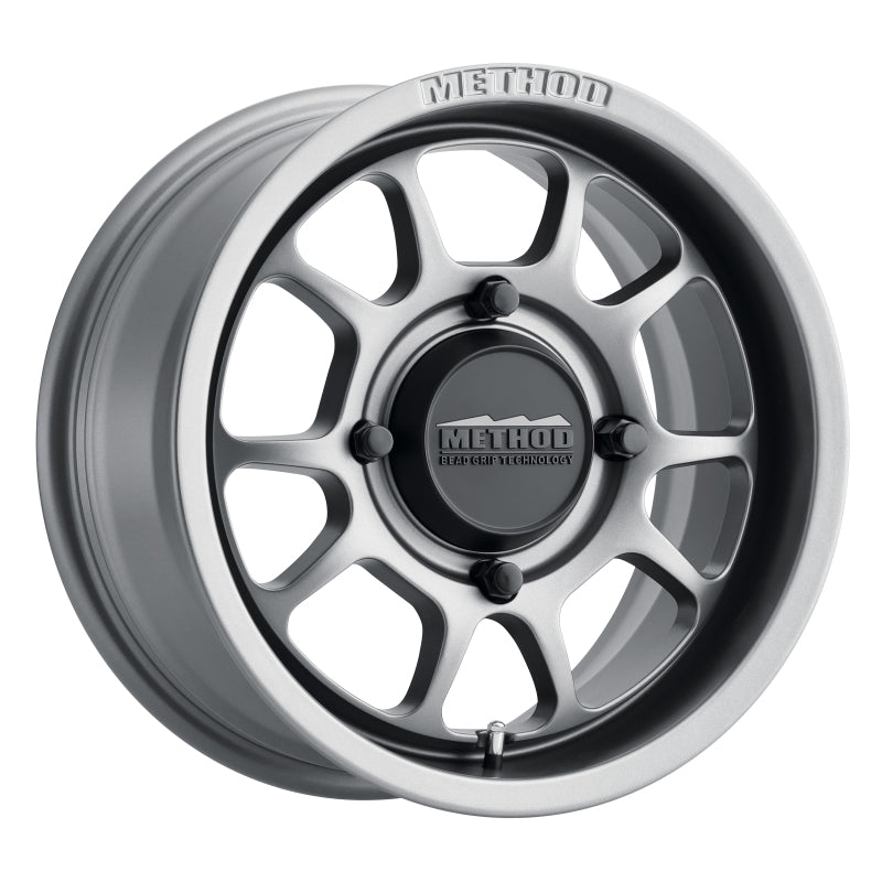 Method Wheels Method MR409 Bead Grip 15x7 / 4+3/13mm Offset / 4x156 / 132mm CB Steel Grey Wheel