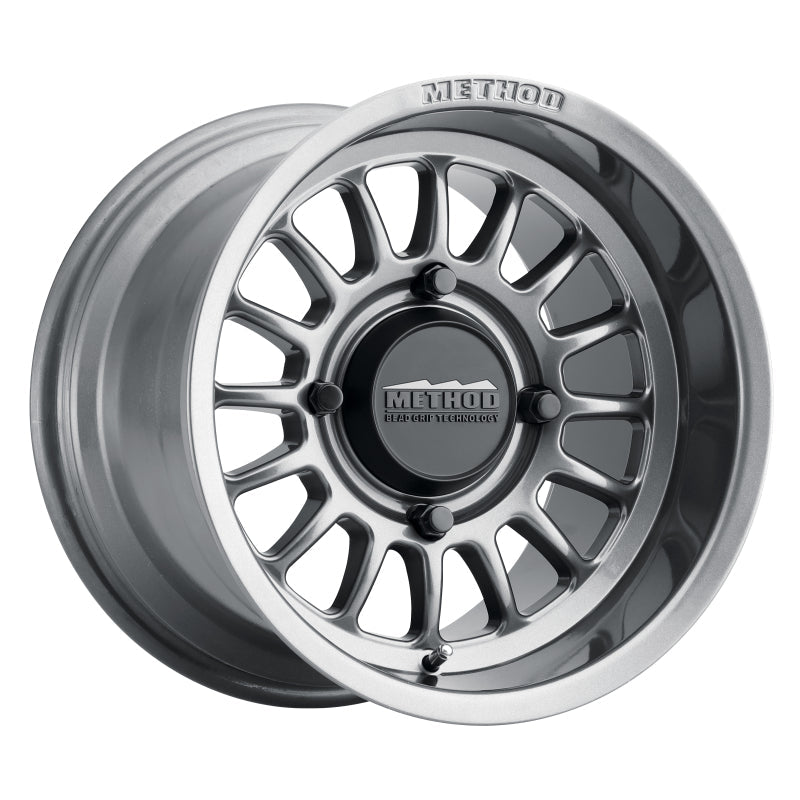 Method Wheels Method MR411 Bead Grip 15x7 / 4+3/13mm Offset / 4x136 / 106.25mm CB Gloss Titanium Wheel