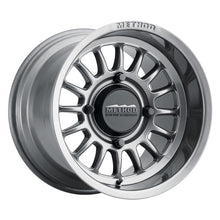 Load image into Gallery viewer, Method Wheels Method MR411 Bead Grip 15x7 / 4+3/13mm Offset / 4x136 / 106.25mm CB Gloss Titanium Wheel