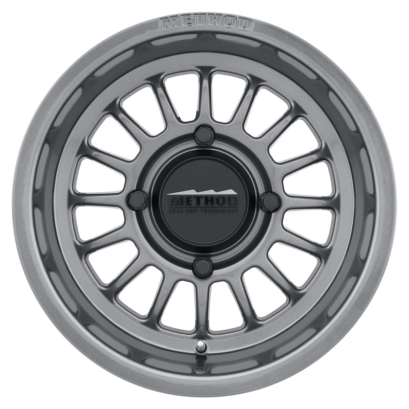 Method Wheels Method MR411 Bead Grip 15x7 / 5+2/38mm Offset / 4x156 / 132mm CB Gloss Titanium Wheel