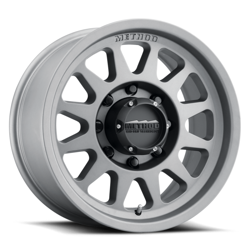 Method Wheels Method MR704 HD 17x9 18mm Offset 8x180 130.81mm CB Titanium Wheel