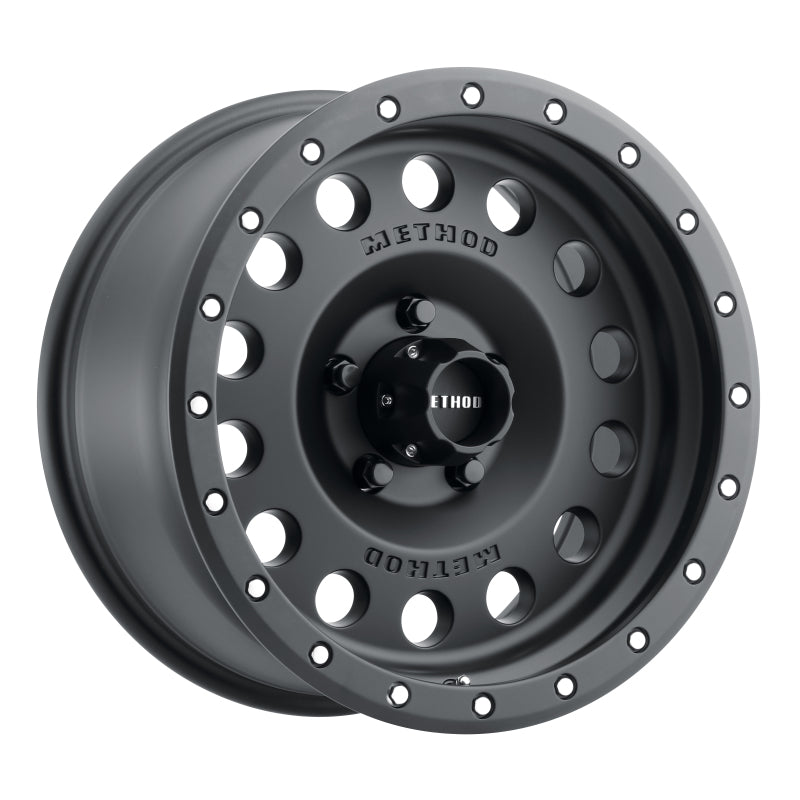 Method MR307 Hole 17x8.5 0mm Offset 5x5 94mm CB Matte Black Wheel - Method Wheels MRWMR30778550500