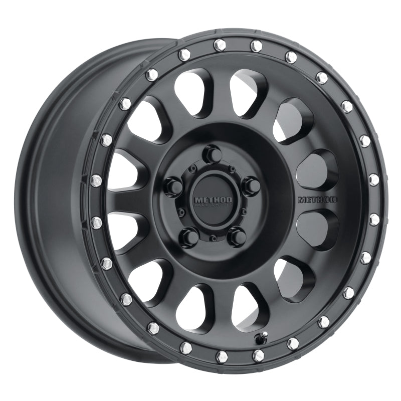 Method MR315 17x8.5 0mm Offset 5x5 71.5mm CB Matte Black Wheel - Method Wheels MRWMR31578550500