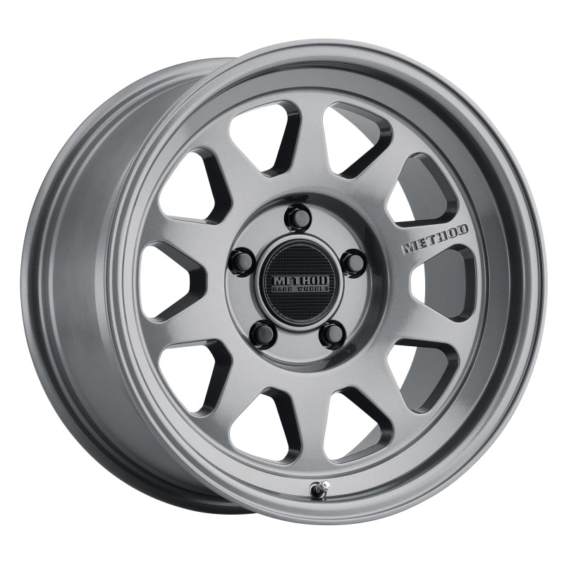 Method MR316 17x8.5 0mm Offset 5x5 71.5mm CB Gloss Titanium Wheel - Method Wheels MRWMR31678550800