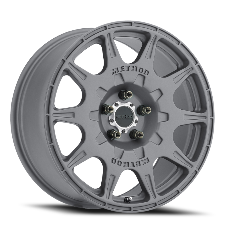 Method MR502 RALLY 17x8 +38mm Offset 5x4.5 67.1mm CB Titanium Wheel - Method Wheels MRWMR50278012838-2