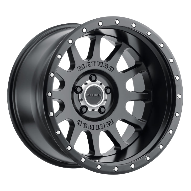 Method MR605 NV 20x9 -12mm Offset 5x150 110.5mm CB Matte Black Wheel - Method Wheels MRWMR60529058512N