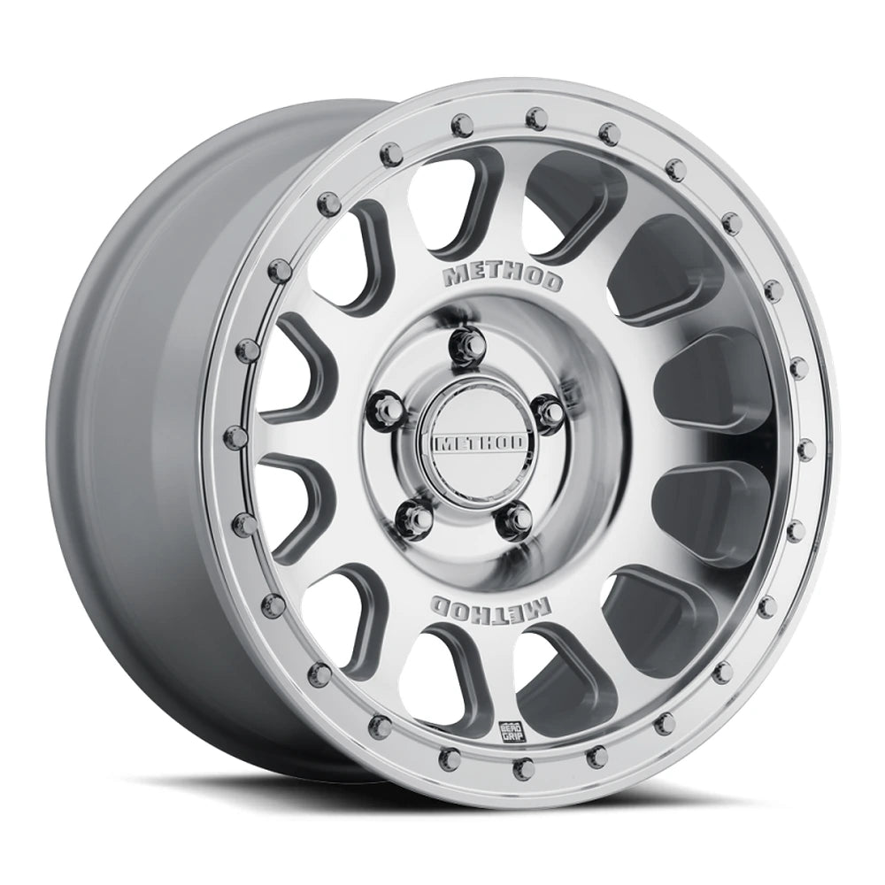 Method MR709 Bead Grip Wheel – 17x 8.5, 0 mm Offset, 5x5, Machined - Method Wheels MRWMR70978550300H