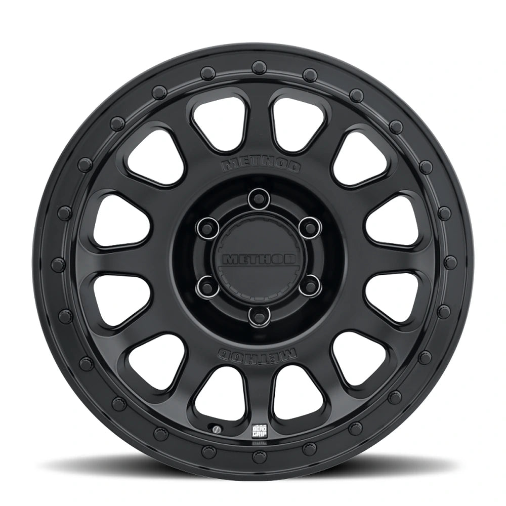 Method MR709 Bead Grip Wheel – 17x 8.5, 0 mm Offset, 5x5, Black - Method Wheels MRWMR70978550500H