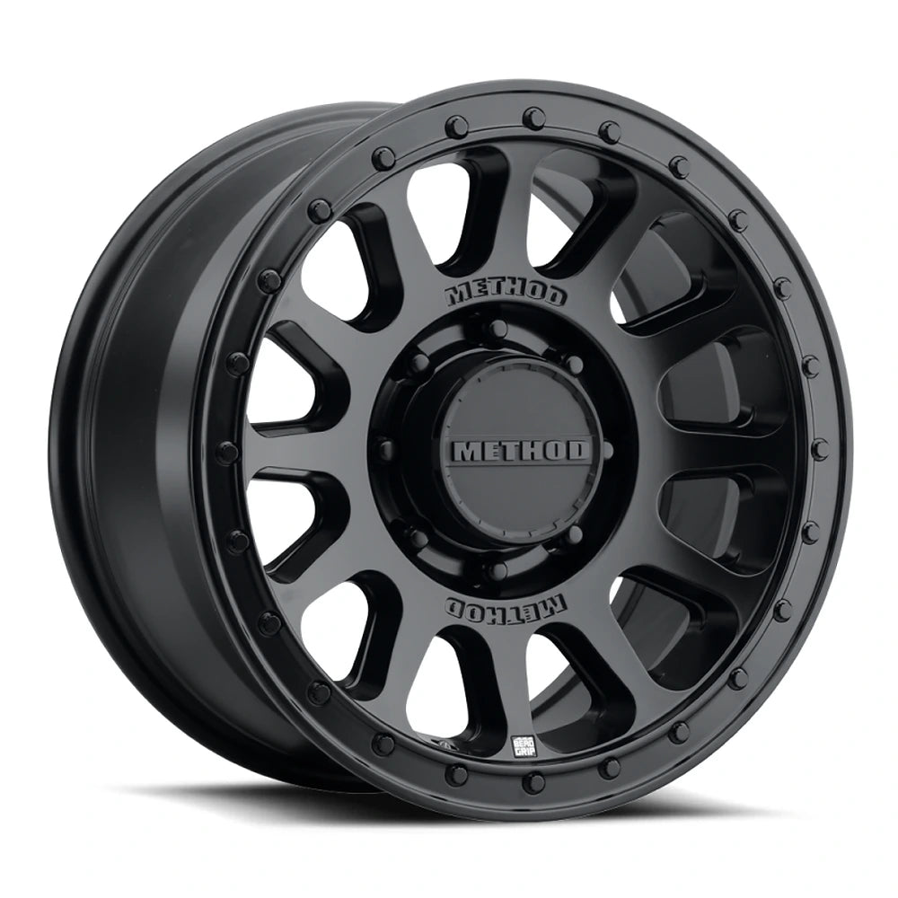 Method MR709 Bead Grip Wheel – 18x 9, 12 mm Offset, 8x180, Black - Method Wheels MRWMR70989088512H