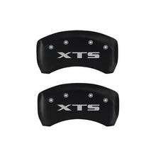 Load image into Gallery viewer, MGP 4 Caliper Covers Engraved Front Cadillac Engraved Rear XTS Red finish silver ch - Black Ops Auto Works