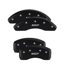 Load image into Gallery viewer, MGP 4 Caliper Covers Engraved Front Gen 5/Camaro Engraved Rear Gen 5/RS Red finish silver ch - Black Ops Auto Works