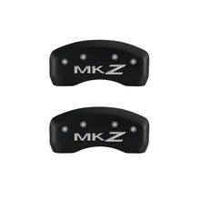 Load image into Gallery viewer, MGP 4 Caliper Covers Engraved Front Lincoln Engraved Rear MKZ Red finish silver ch - Black Ops Auto Works