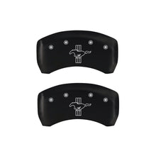 Load image into Gallery viewer, MGP 4 Caliper Covers Engraved Front Mustang Engraved Rear S197/Bar &amp; Pony Red finish silver ch - Black Ops Auto Works