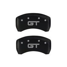 Load image into Gallery viewer, MGP 4 Caliper Covers Engraved Front Mustang Engraved Rear S197/GT Red finish silver ch - Black Ops Auto Works