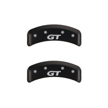 Load image into Gallery viewer, MGP 4 Caliper Covers Engraved Front Mustang Engraved Rear SN95/GT Red finish silver ch - Black Ops Auto Works