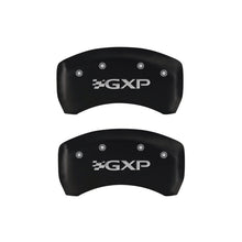 Load image into Gallery viewer, MGP 4 Caliper Covers Engraved Front Pontiac Engraved Rear GXP Red finish silver ch - Black Ops Auto Works