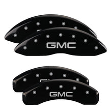 Load image into Gallery viewer, MGP 4 Caliper Covers Engraved Front &amp; Rear 300 Black finish silver ch - Black Ops Auto Works