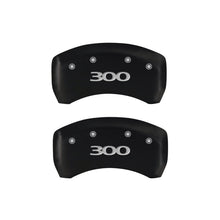 Load image into Gallery viewer, MGP 4 Caliper Covers Engraved Front &amp; Rear 300 Red finish silver ch - Black Ops Auto Works