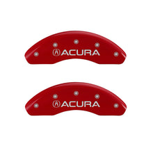 Load image into Gallery viewer, MGP 4 Caliper Covers Engraved Front &amp; Rear Acura Red finish silver ch - Black Ops Auto Works
