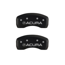 Load image into Gallery viewer, MGP 4 Caliper Covers Engraved Front &amp; Rear Acura Red finish silver ch - Black Ops Auto Works