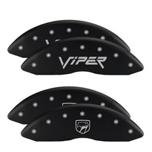 Load image into Gallery viewer, MGP 4 Caliper Covers Engraved Front &amp; Rear Bowtie Red finish silver ch - Black Ops Auto Works