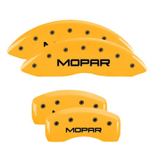 Load image into Gallery viewer, MGP 4 Caliper Covers Engraved Front &amp; Rear C5/Corvette Yellow finish black ch - Black Ops Auto Works