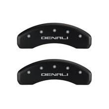 Load image into Gallery viewer, MGP 4 Caliper Covers Engraved Front &amp; Rear Denali Red finish silver ch - Black Ops Auto Works