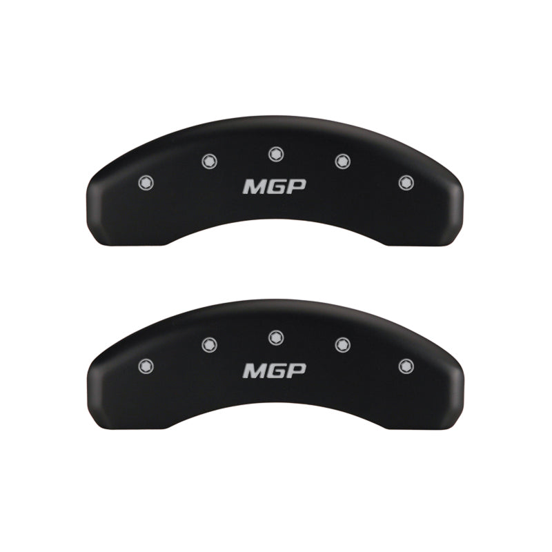 MGP 4 Caliper Covers Engraved Front & Rear MGP Red finish silver ch - Black Ops Auto Works