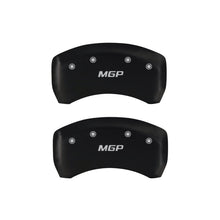 Load image into Gallery viewer, MGP 4 Caliper Covers Engraved Front &amp; Rear MGP Red finish silver ch - Black Ops Auto Works