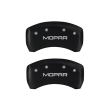 Load image into Gallery viewer, MGP 4 Caliper Covers Engraved Front &amp; Rear MOPAR Red finish silver ch - Black Ops Auto Works