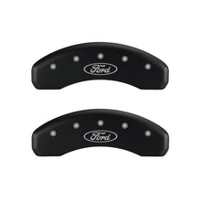 Load image into Gallery viewer, MGP 4 Caliper Covers Engraved Front &amp; Rear Oval logo/Ford Red finish silver ch - Black Ops Auto Works