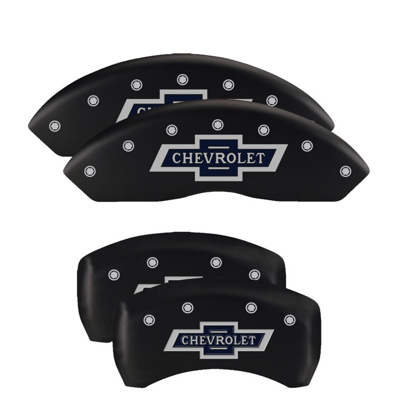 MGP 4 Caliper Covers Engraved Front & Rear RAM Red finish silver ch - Black Ops Auto Works