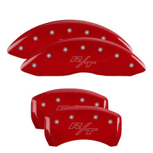 Load image into Gallery viewer, MGP 4 Caliper Covers Engraved Front &amp; Rear Vintage Style/RT Red finish silver ch - Black Ops Auto Works