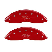 Load image into Gallery viewer, MGP 4 Caliper Covers Engraved Front &amp; Rear Vintage Style/RT Red finish silver ch - Black Ops Auto Works