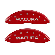 Load image into Gallery viewer, MGP 4 Caliper Covers Front Acura Rear MDX Red Finish Silver Characters - Black Ops Auto Works
