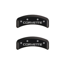 Load image into Gallery viewer, MGP 4 Caliper Covers Gloss Red Engraved with Corvette C4 (Full Kit 4 Pieces) - Black Ops Auto Works