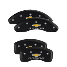 Load image into Gallery viewer, MGP 4 Caliper Covers Engraved Front &amp; Rear Gen 5/RS Red finish silver ch - MGP 14033SRS5RD