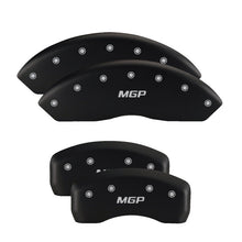 Load image into Gallery viewer, MGP 4 Caliper Covers Engraved Front &amp; Rear Gen 5/Camaro Red finish silver ch - MGP 14036SCA5RD